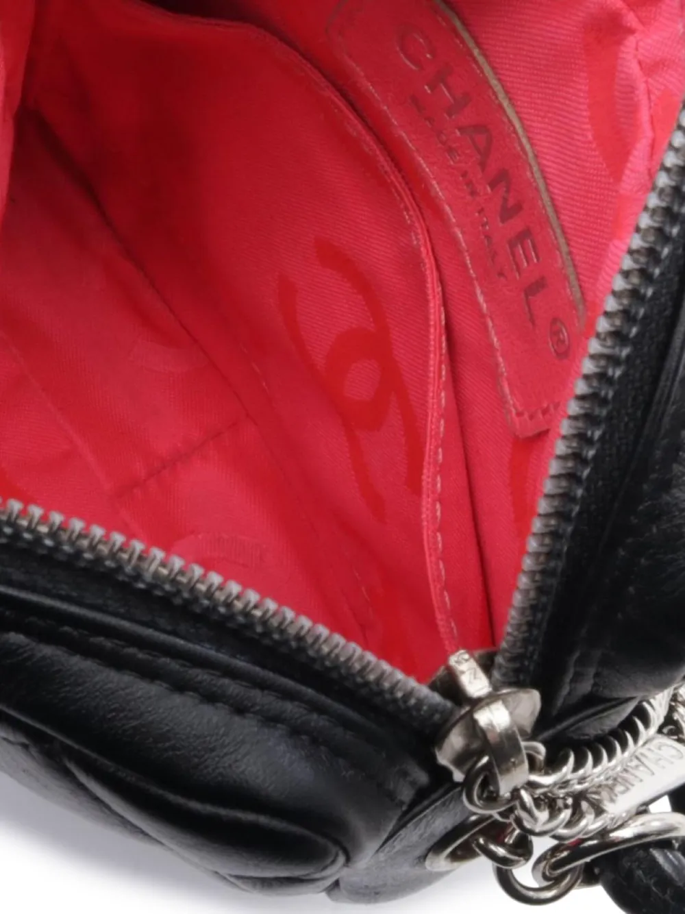 Pre-owned Chanel 2003-2004 Cambon Cross Body Bag In Black