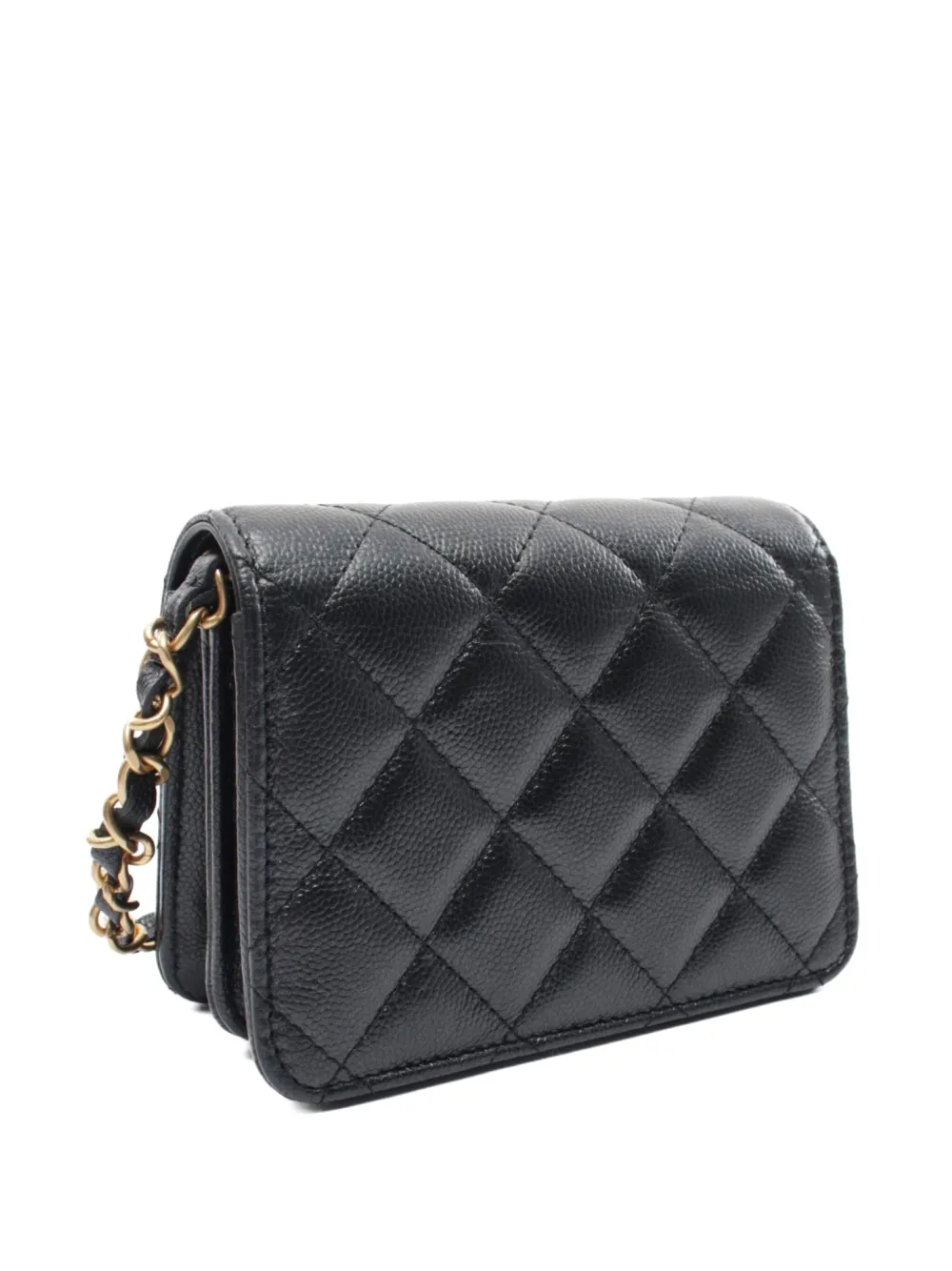 CHANEL Pre-Owned 2021 mini quilted shoulder bag - Zwart