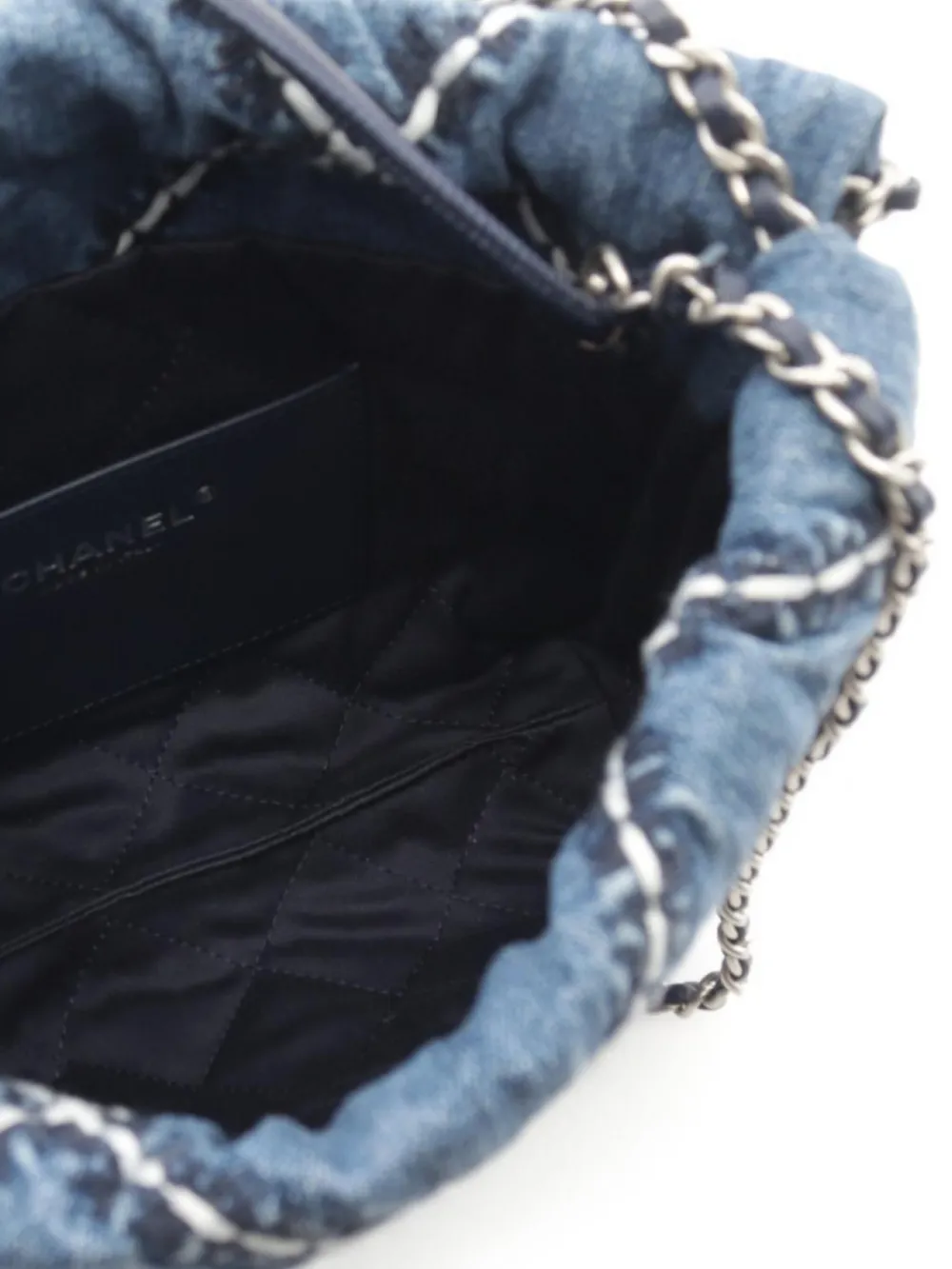 Pre-owned Chanel 2021's Mini 22 Shoulder Bag In Blue