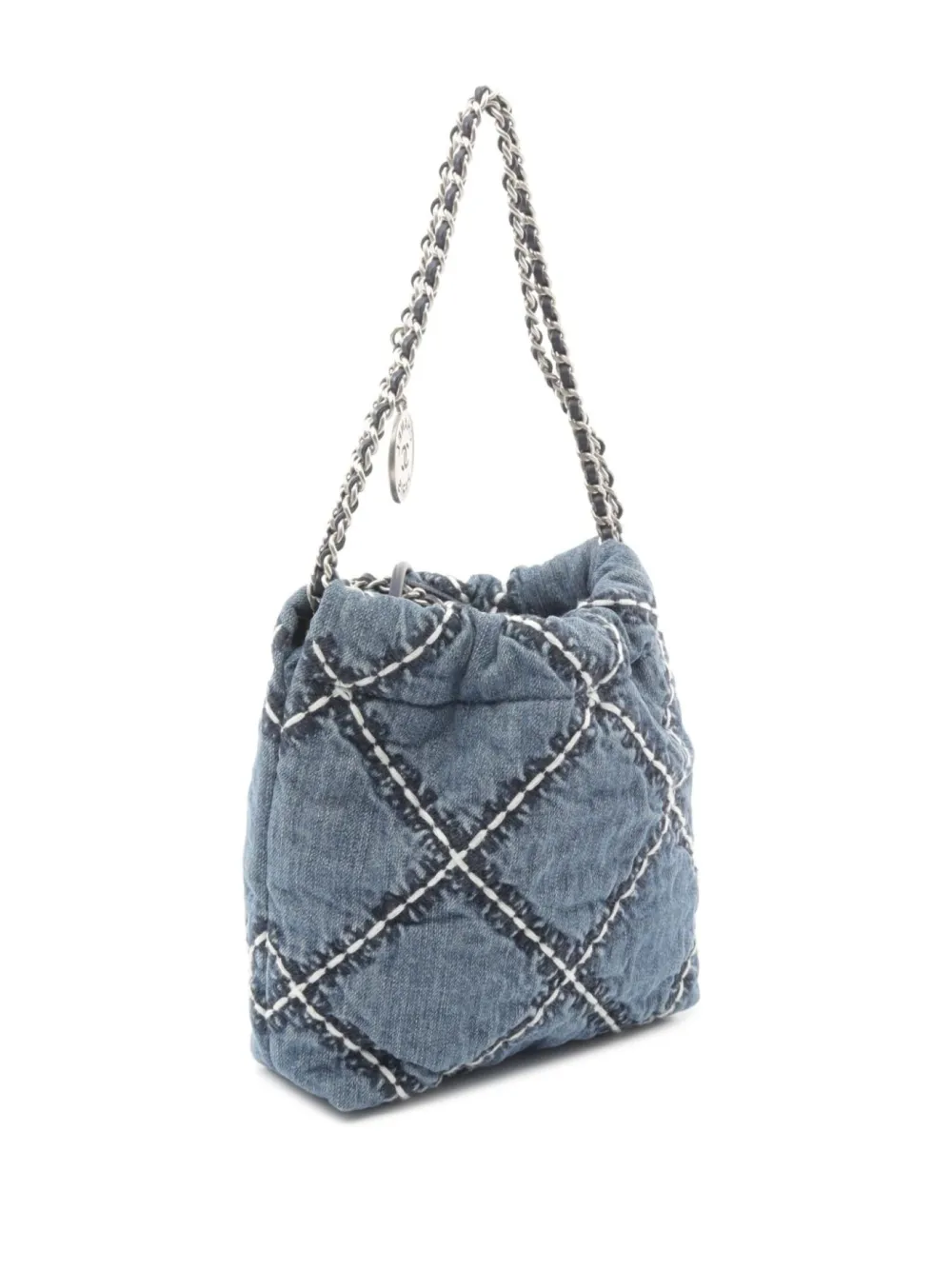 CHANEL Pre-Owned 2021's mini 22 shoulder bag - Blauw
