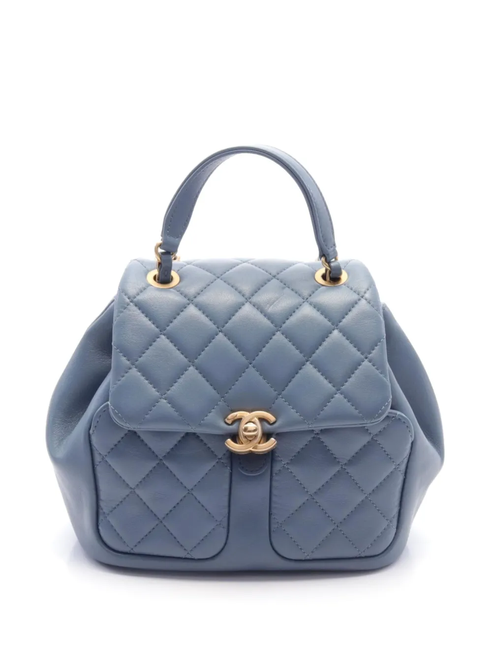CHANEL Pre-Owned 2021 キルティング バックパック - ブルー CHANEL Pre-Owned 2021 キルティング バックパック - ブルー