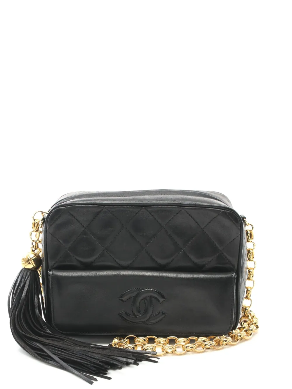 CHANEL Pre-Owned 1994-1996 マトラッセ ショルダーバッグ - ブラック CHANEL Pre-Owned 1994-1996 マトラッセ ショルダーバッグ - ブラック