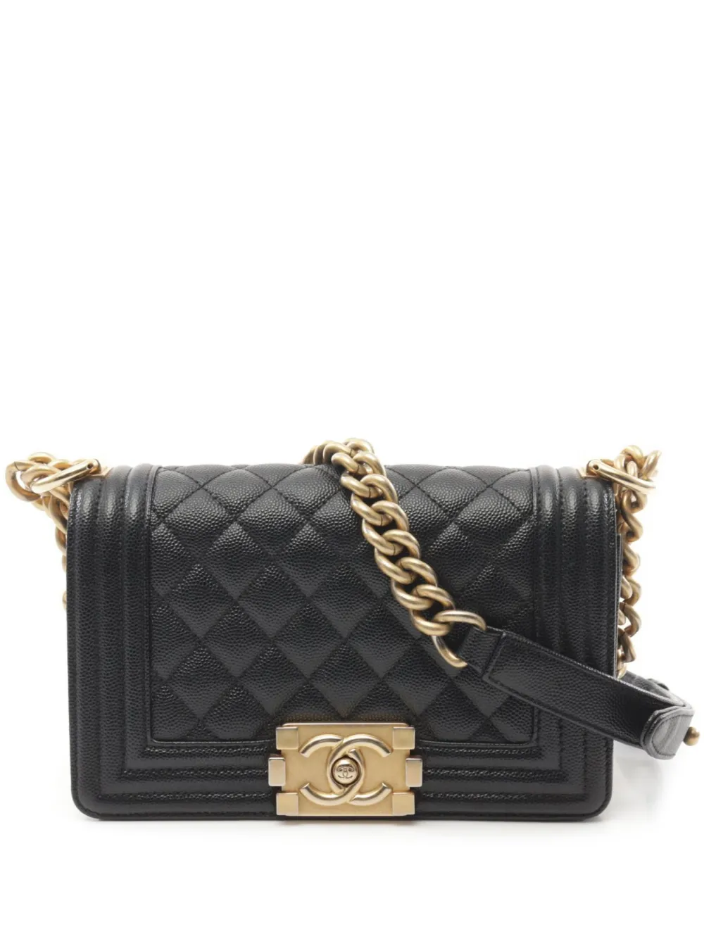 CHANEL Pre-Owned شنطة كتف صغيرة 'بوي شانيل' 2021 | أسود | Image 1