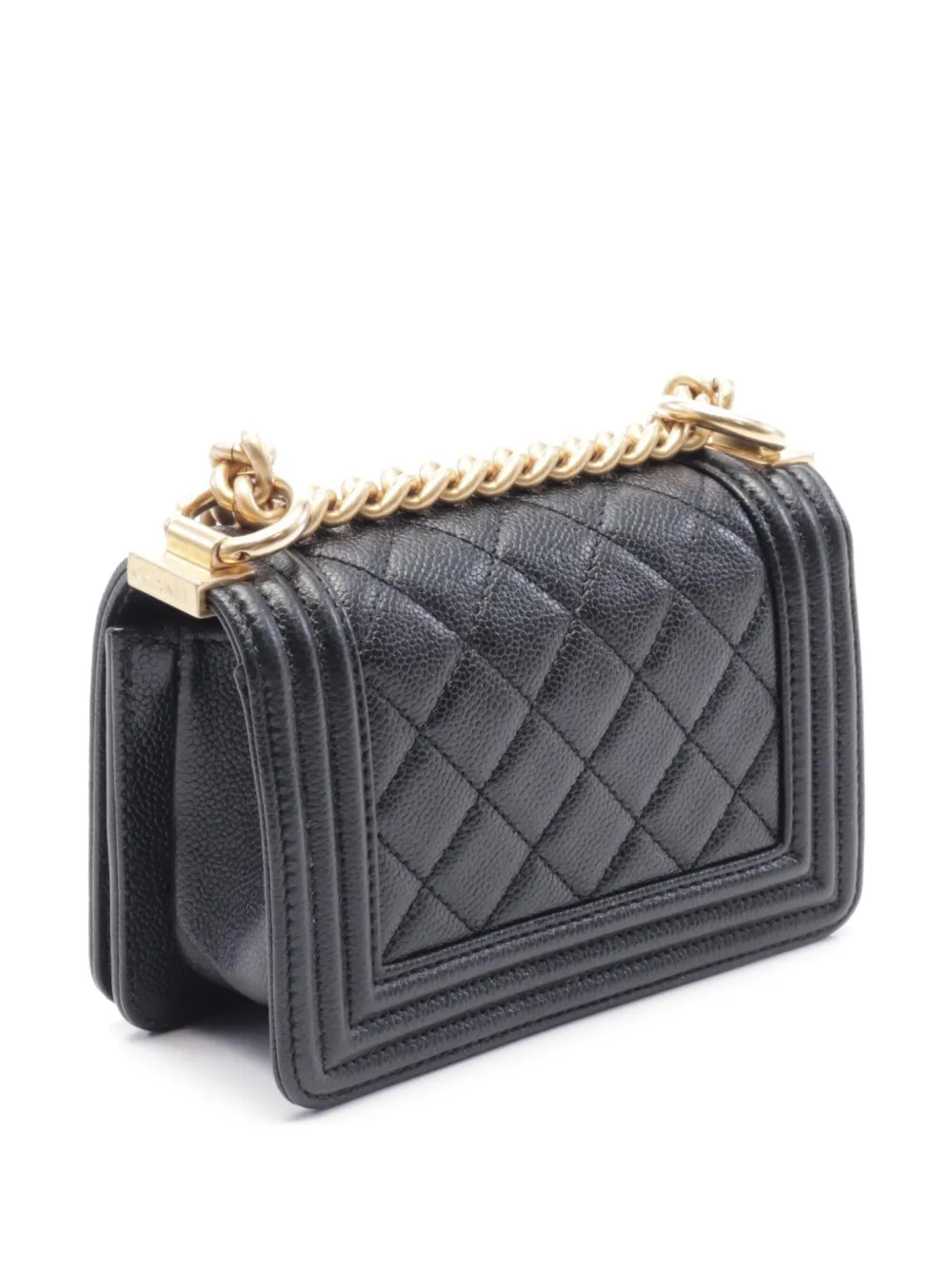 CHANEL Pre-Owned 2021 mini Boy Chanel shoulder bag - Zwart