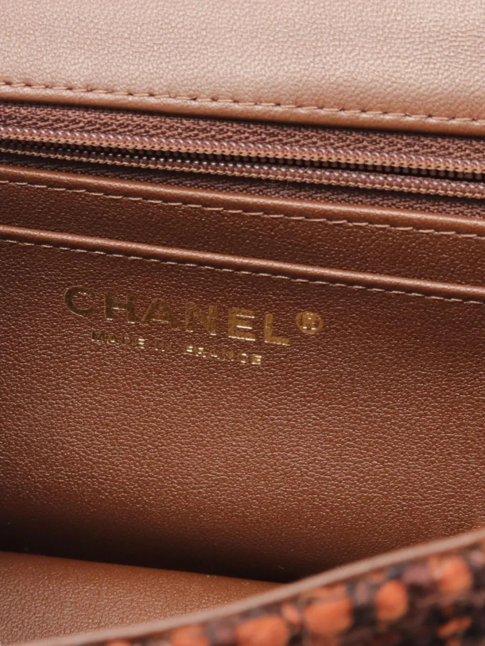 Pre-owned Chanel 2021's Mini Flap Shoulder Bag In Brown