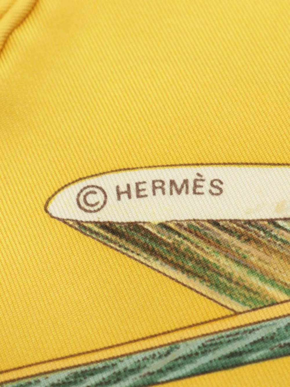 Hermès Pre-Owned 10s Jardin Creole sjaal - Geel