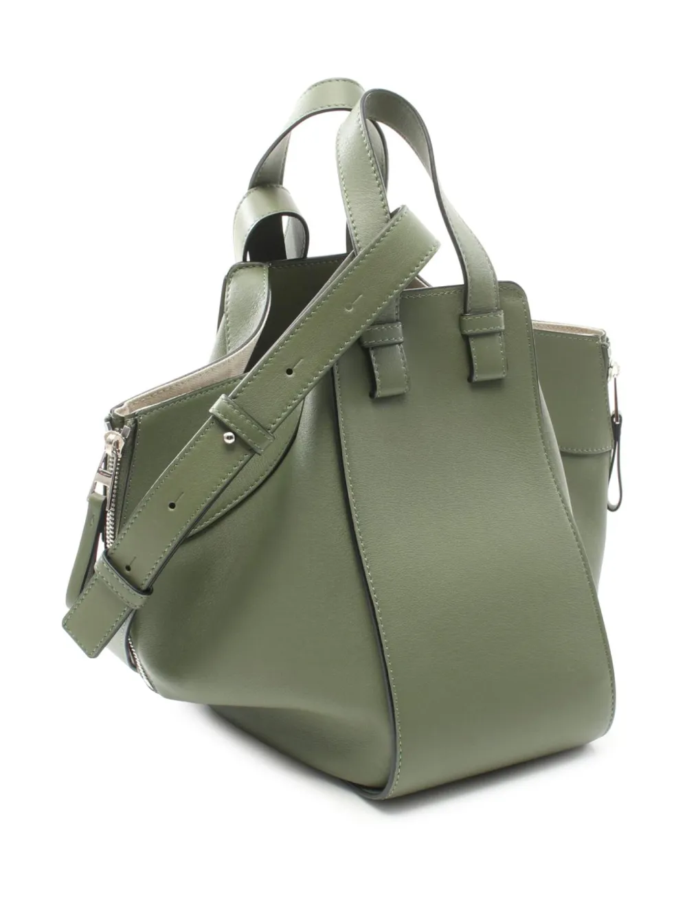 Loewe Pre-Owned 10s small Hammok two-way handbag - Groen