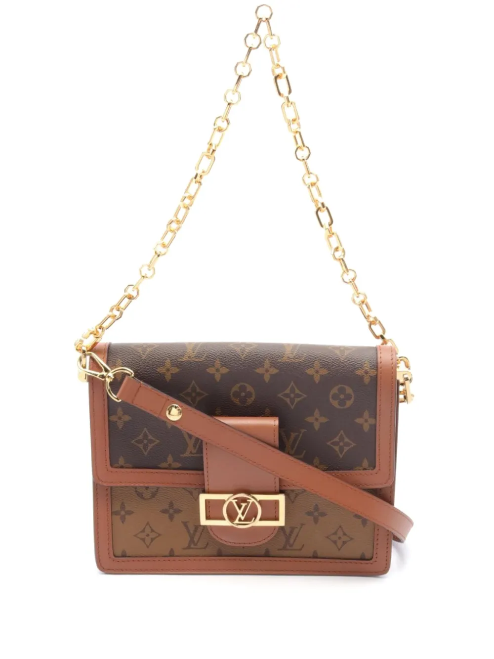 Louis Vuitton Pre-Owned 2021 ドーフィーヌ MM ショルダーバッグ - ブラウン Louis Vuitton Pre-Owned 2021 ドーフィーヌ MM ショルダーバッグ - ブラウン