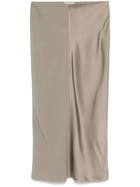 AMI Paris satin midi skirt 