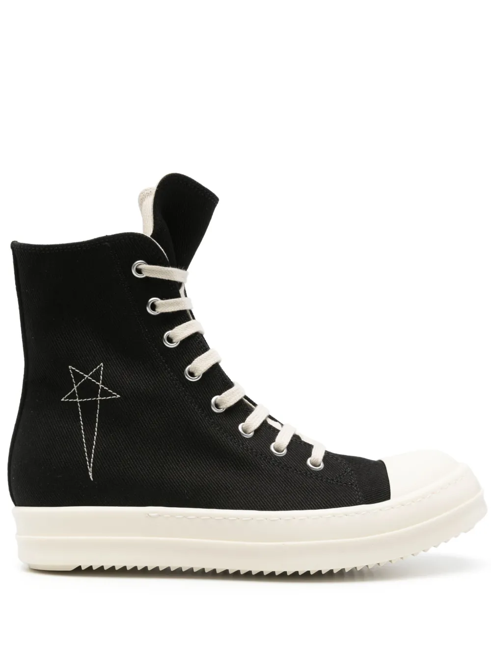 Rick Owens DRKSHDW embroidered-motif sneakers Black