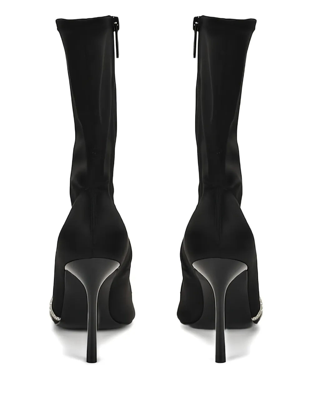 Karl Lagerfeld Sarabande Signia crystal-embellished stiletto boots Black