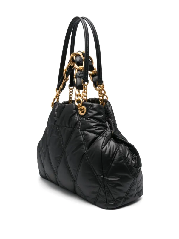 Balmain logo-plaque Tote Bag | Black | FARFETCH