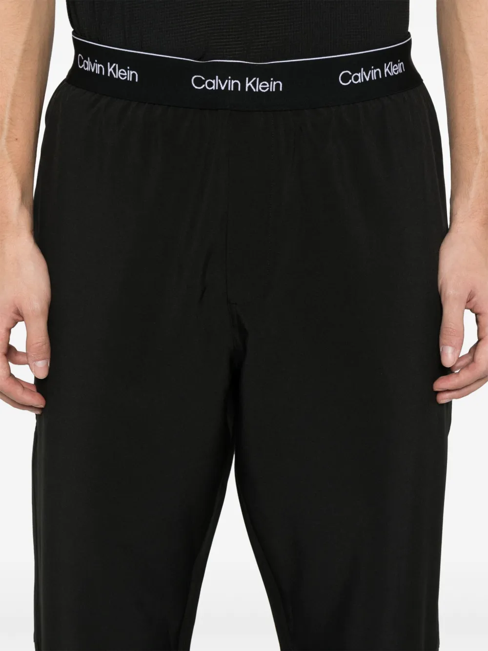 Calvin Klein Joggingbroek met logoband Zwart