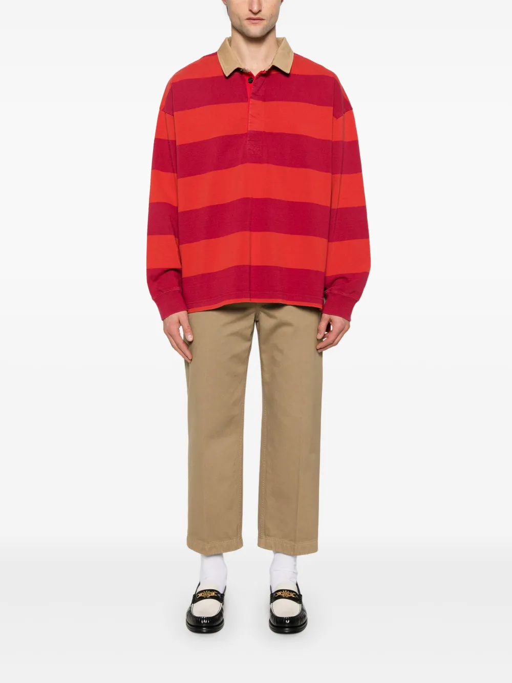 alexandermcqueen Alexander McQueen Gestreept poloshirt - Rood