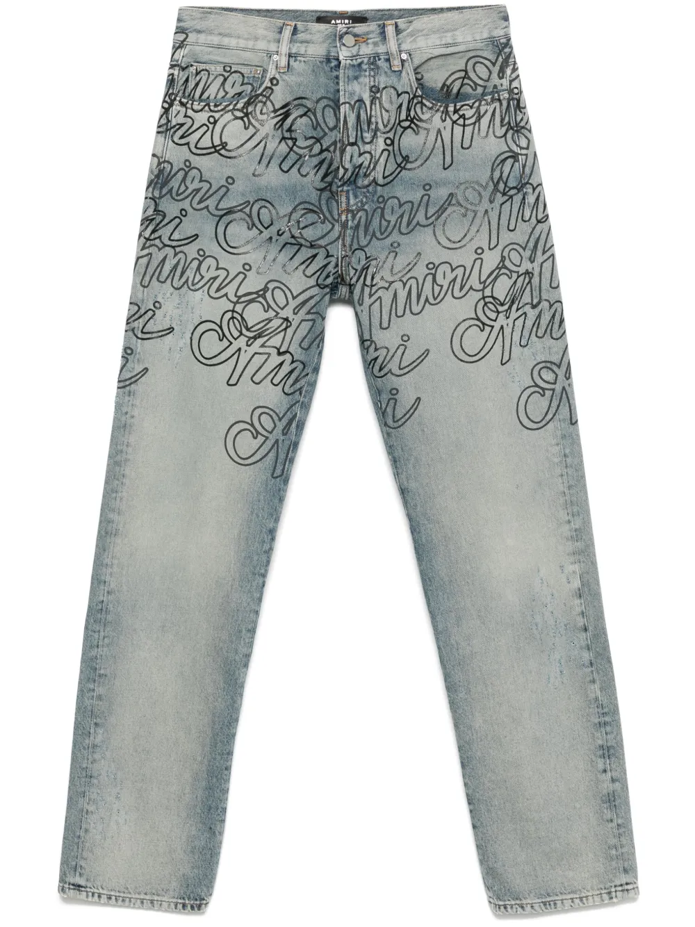 script-print jeans