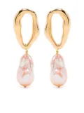 Forte Forte pearl drop earrings - Gold