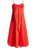 FARM Rio linen midi dress - Red