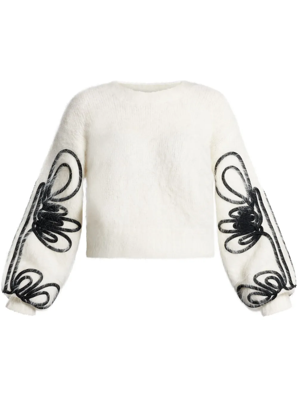 embroidered-design jumper