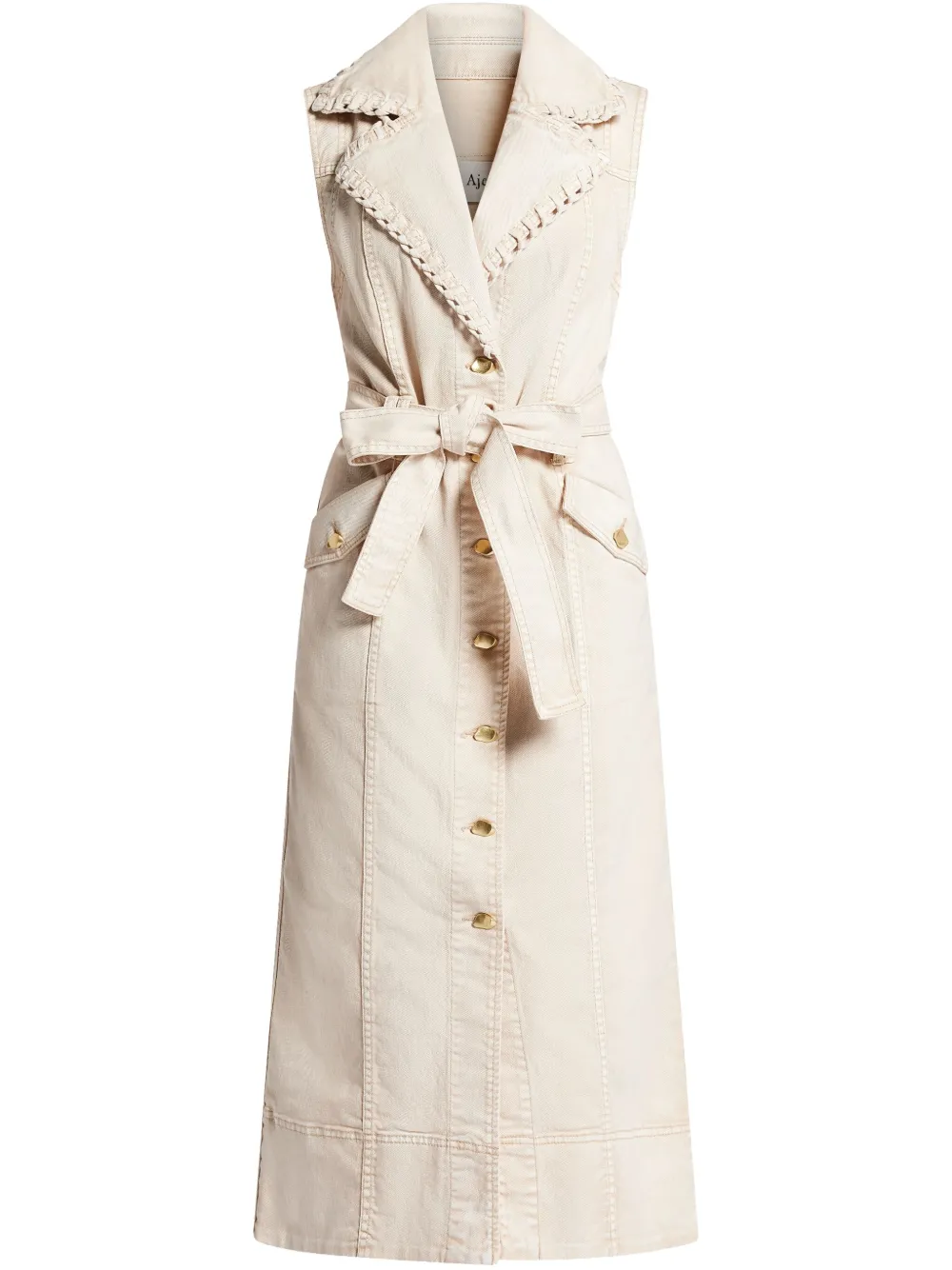 Aje cotton midi dress - Toni neutri