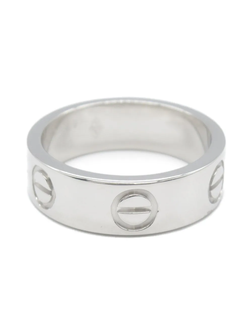 Cartier 2010s 18kt witgouden Love ring - Zilver