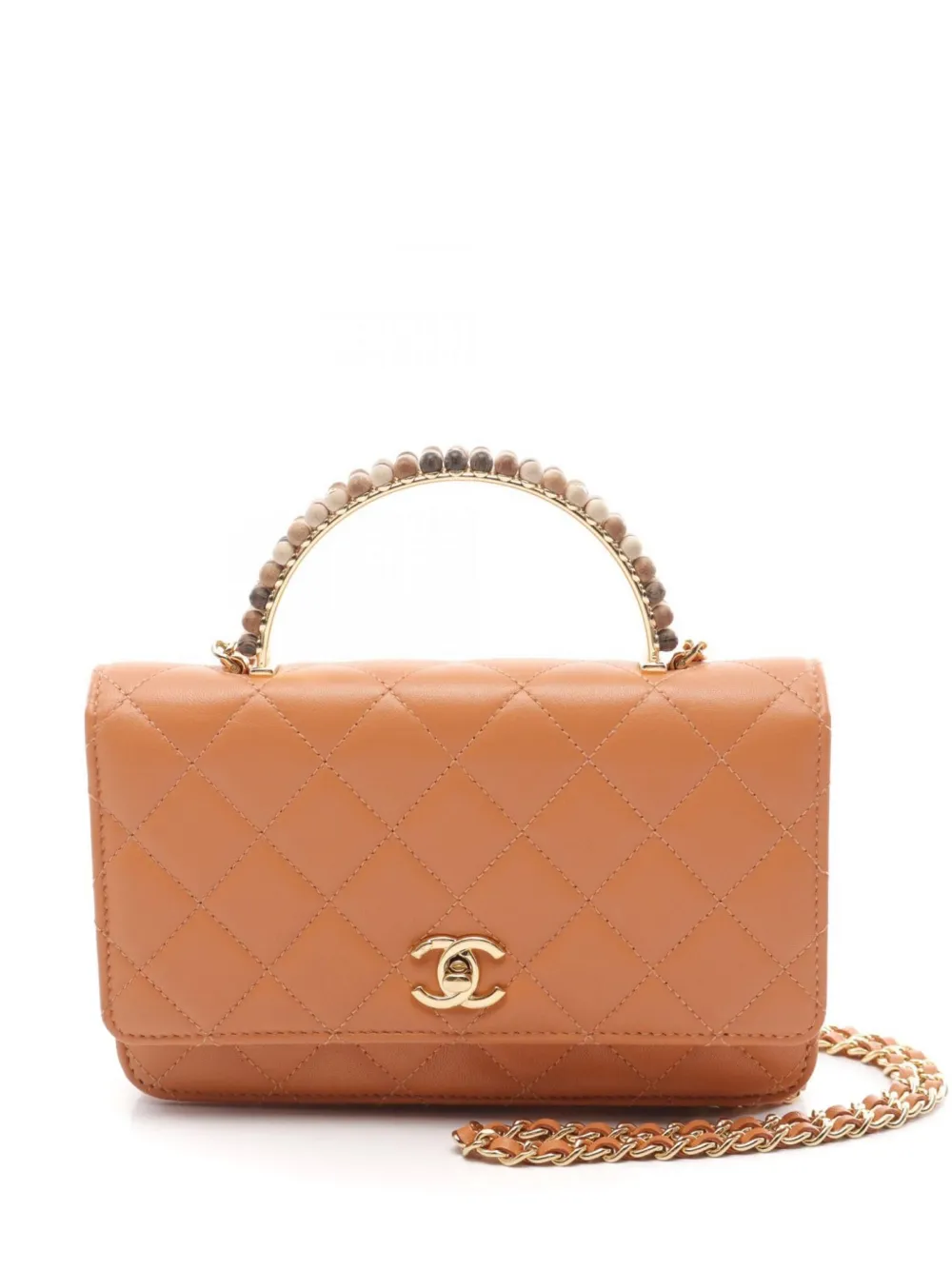CHANEL Pre-Owned 2021 Coco Handle two-way shoulder bag | Orange | Image 1