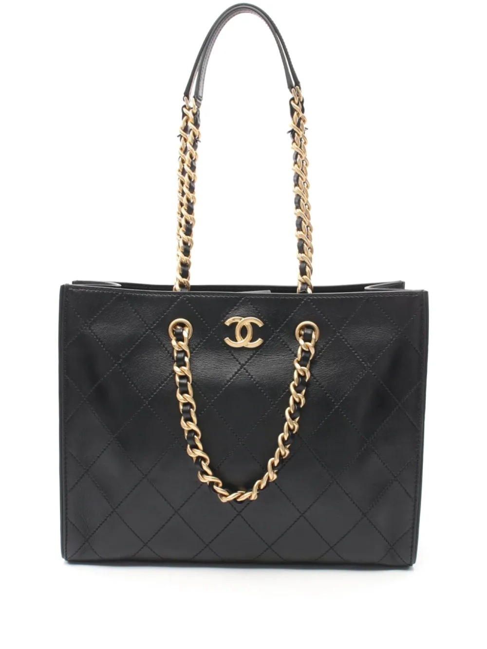 CHANEL Pre-Owned 2021 leather tote bag | Black | Image 1