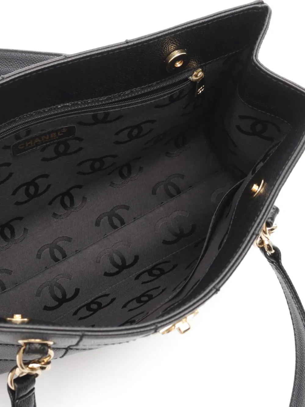 Pre-owned Chanel 2002-2003 Choco Bar Shoulder Bag In Black