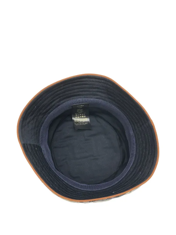 Jacquard Fendi Rain Hat Fendi Logo-Jacquard Wool And Silk-Blend