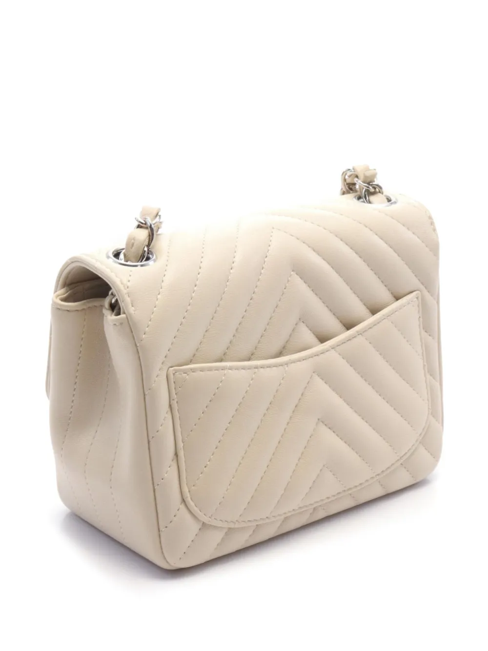 CHANEL Pre-Owned 2020-2021 mini Flap bag - Beige