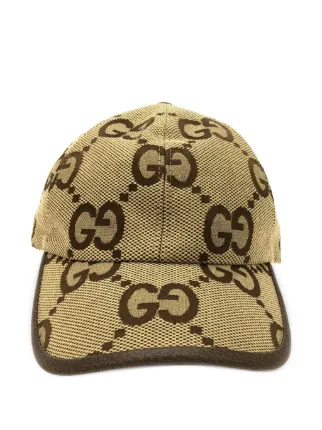 Gucci Pre-Owned 20's Jumbo GG Baseball Cap | Neutrals | FARFETCH ZA