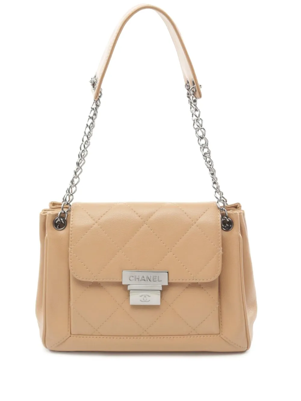 CHANEL Pre-Owned 2003-2004 2.55 ワイルドステッチ ショルダーバッグ - ニュートラル CHANEL Pre-Owned 2003-2004 2.55 ワイルドステッチ ショルダーバッグ - ニュートラル