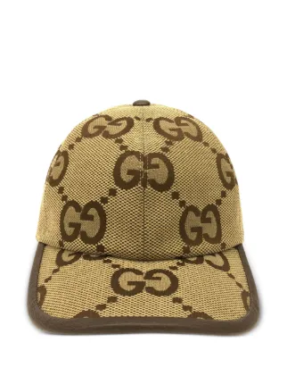 Gucci Pre-Owned 2020s ジャンボ GG キャップ | ニュートラル