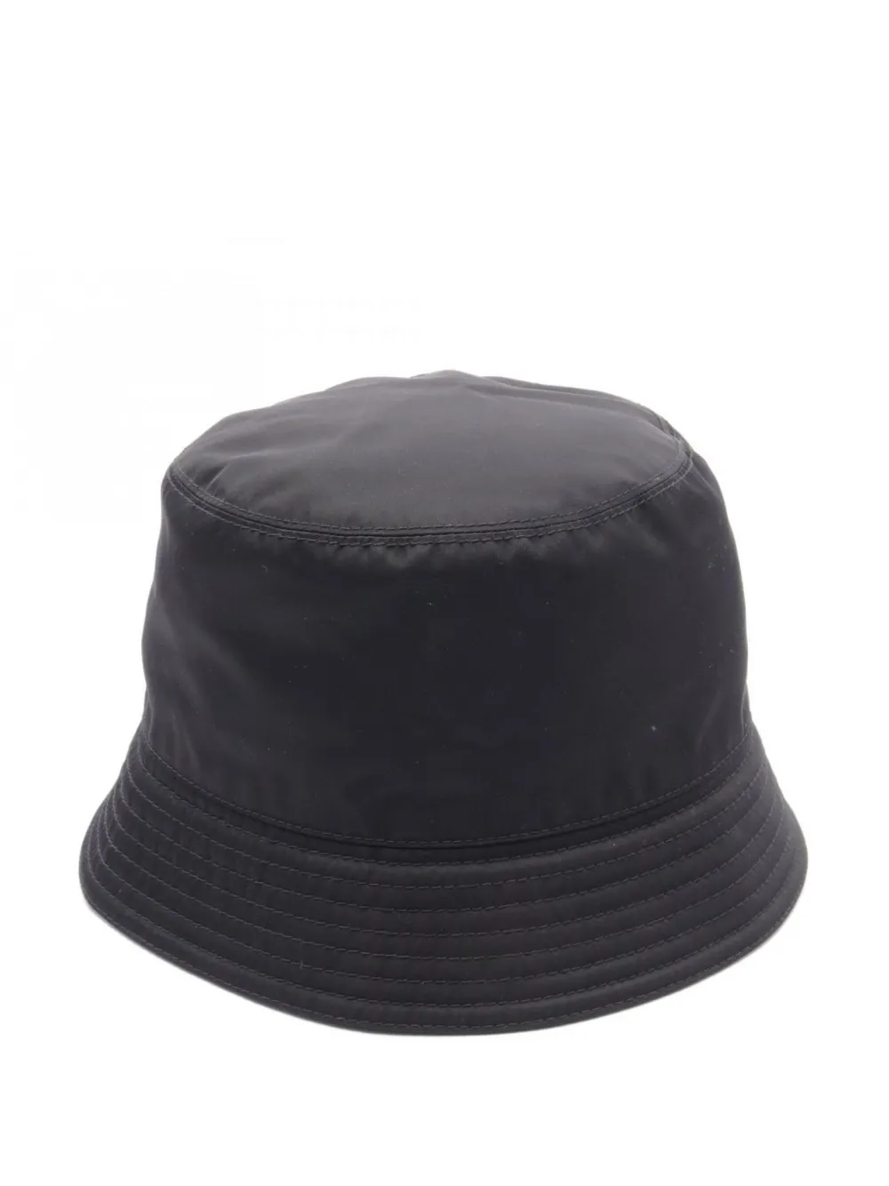 Prada Pre-Owned 10s triangle-logo bucket hat | Black | Image 1