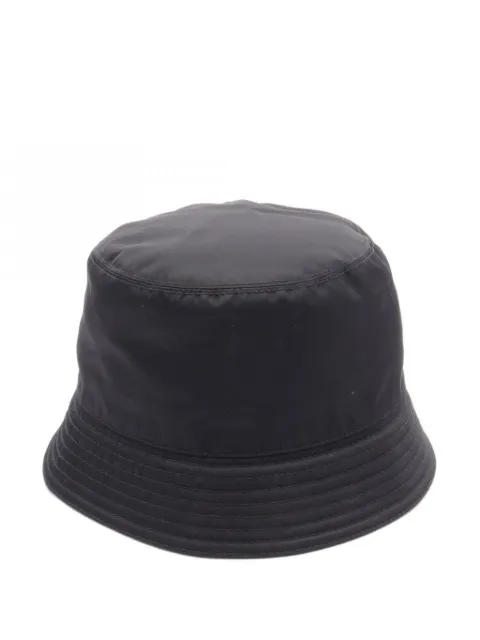Prada Pre-Owned 10s triangle-logo bucket hat