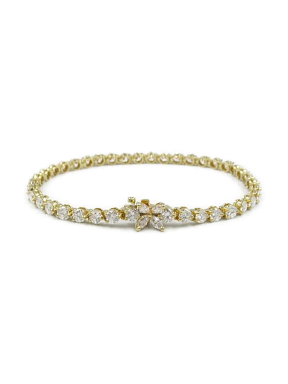 Tiffany & Co. Pre-Owned 2010s Victoria Tennis ダイヤモンド ブレスレット 18Kイエローゴールド | Image 2