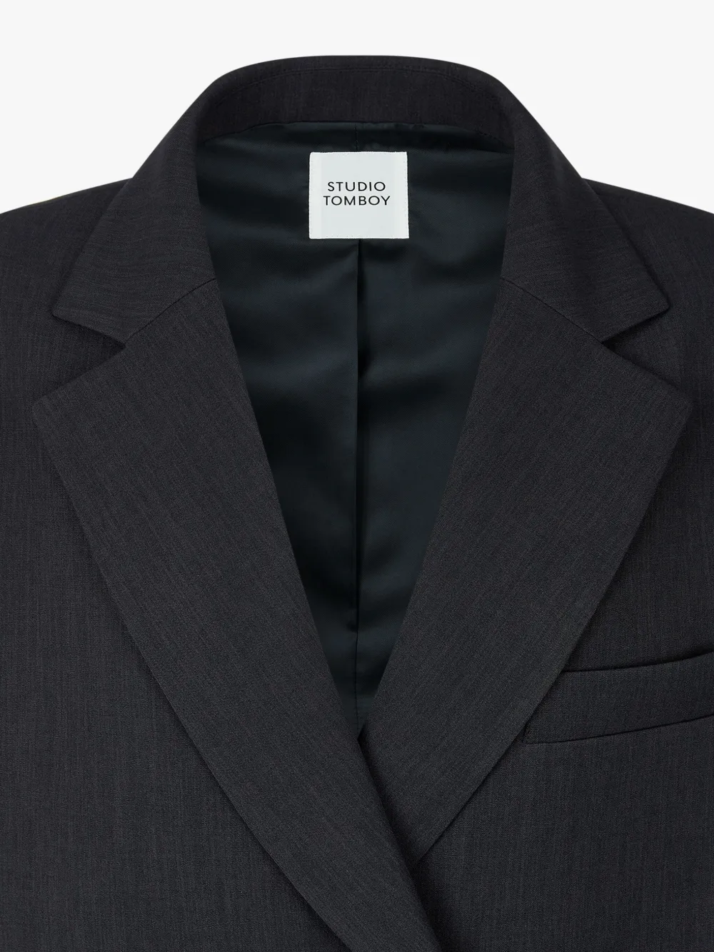 STUDIO TOMBOY Blazer met enkele rij knopen Grijs
