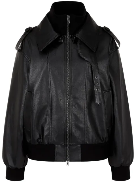 STUDIO TOMBOY faux-leather bomber jacket