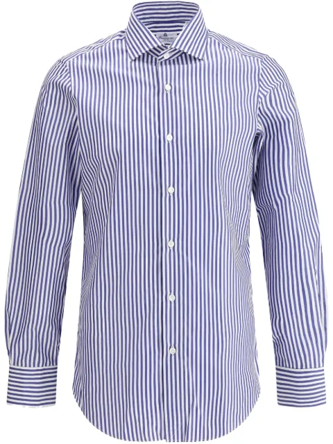 Finamore 1925 Napoli striped cotton shirt 