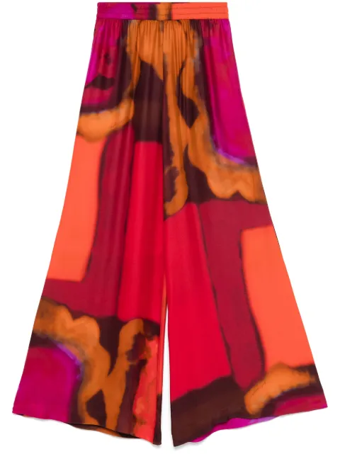Gianluca Capannolo pantalones con estampado de acuarela