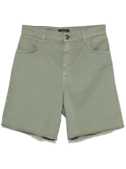 Fay shorts con dobladillo deshilachado