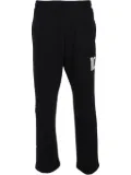 BARROW number-print track pants - Black