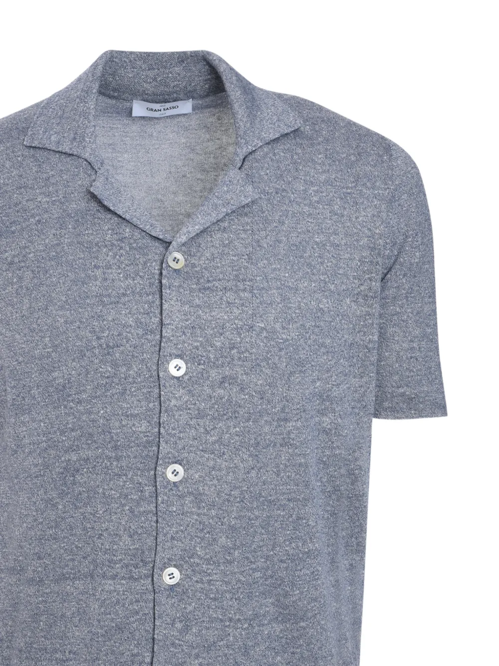 Gran Sasso Overhemd met korte mouwen Blauw