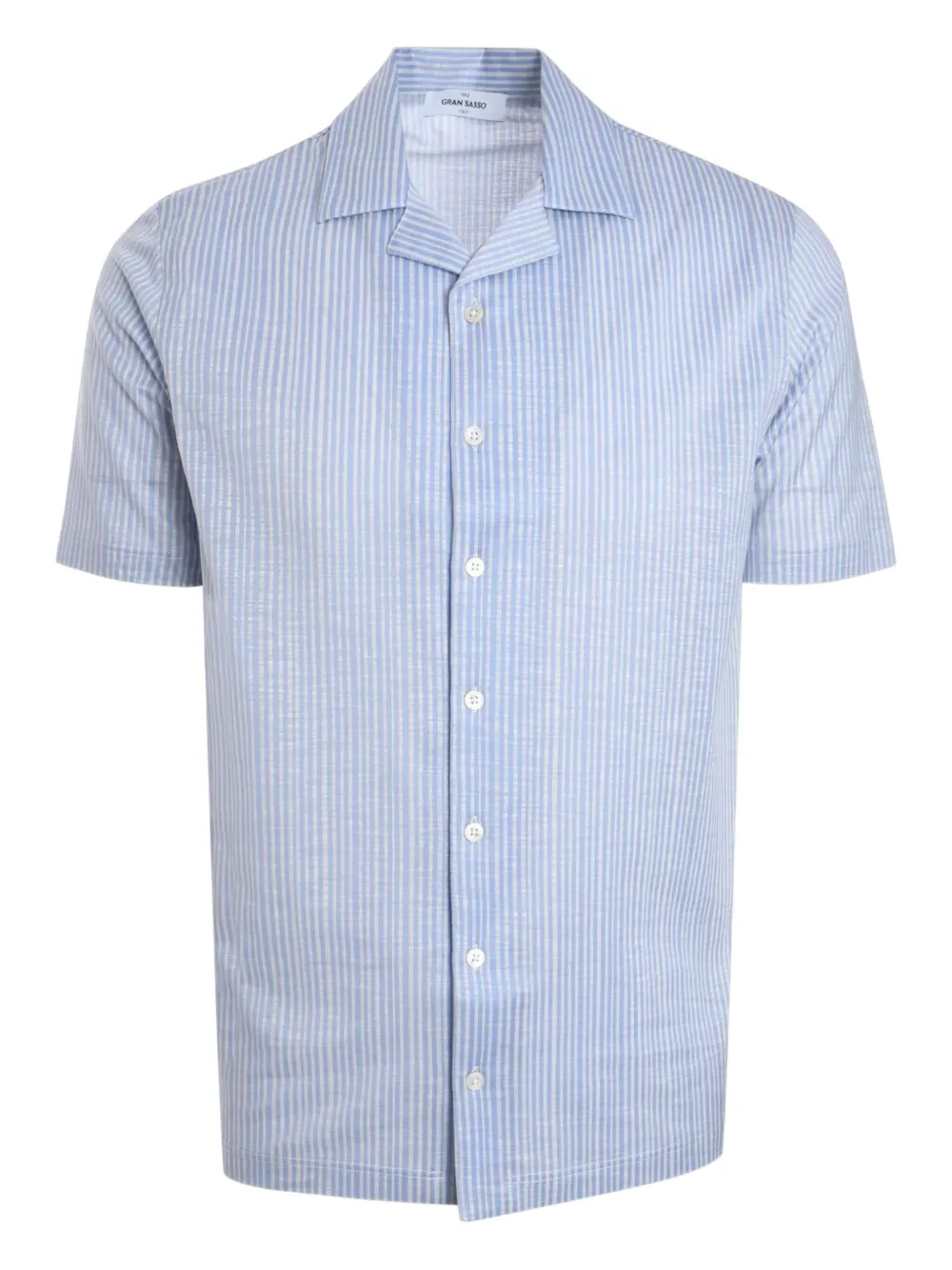 Gran Sasso striped short-sleeve shirt | Blue | Image 1