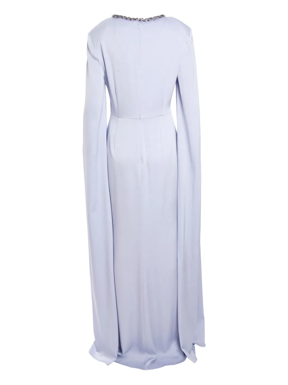 Roland Mouret Avondjurk met capemouwen Paars