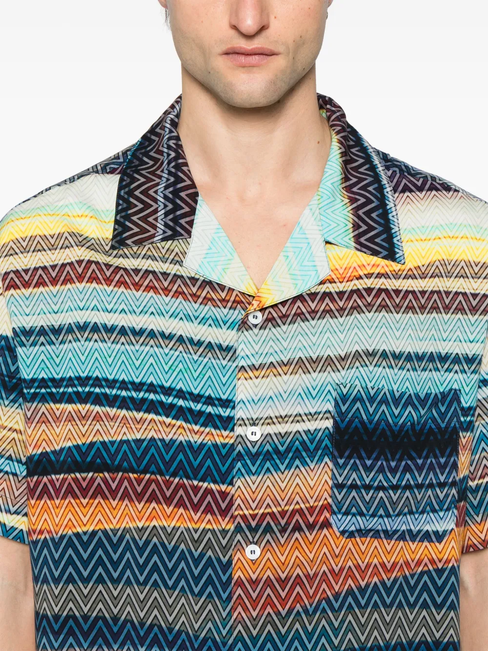 Missoni Overhemd met print Blauw