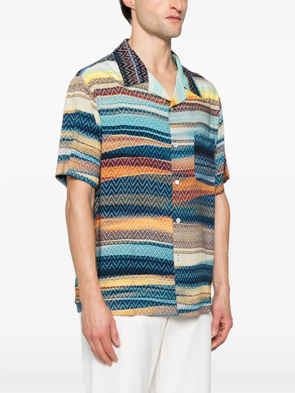 Missoni Overhemd met print Blauw