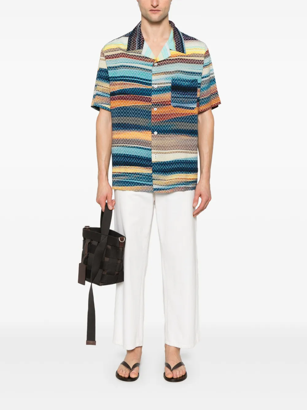 Missoni Overhemd met print - Blauw