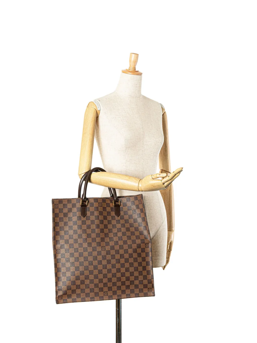 Louis Vuitton Pre-Owned 2004 Damier Ebene Sac Plat tote bag - Bruin