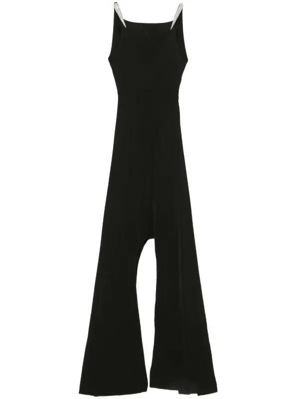 David Koma Crystal-embellished Gown in Black