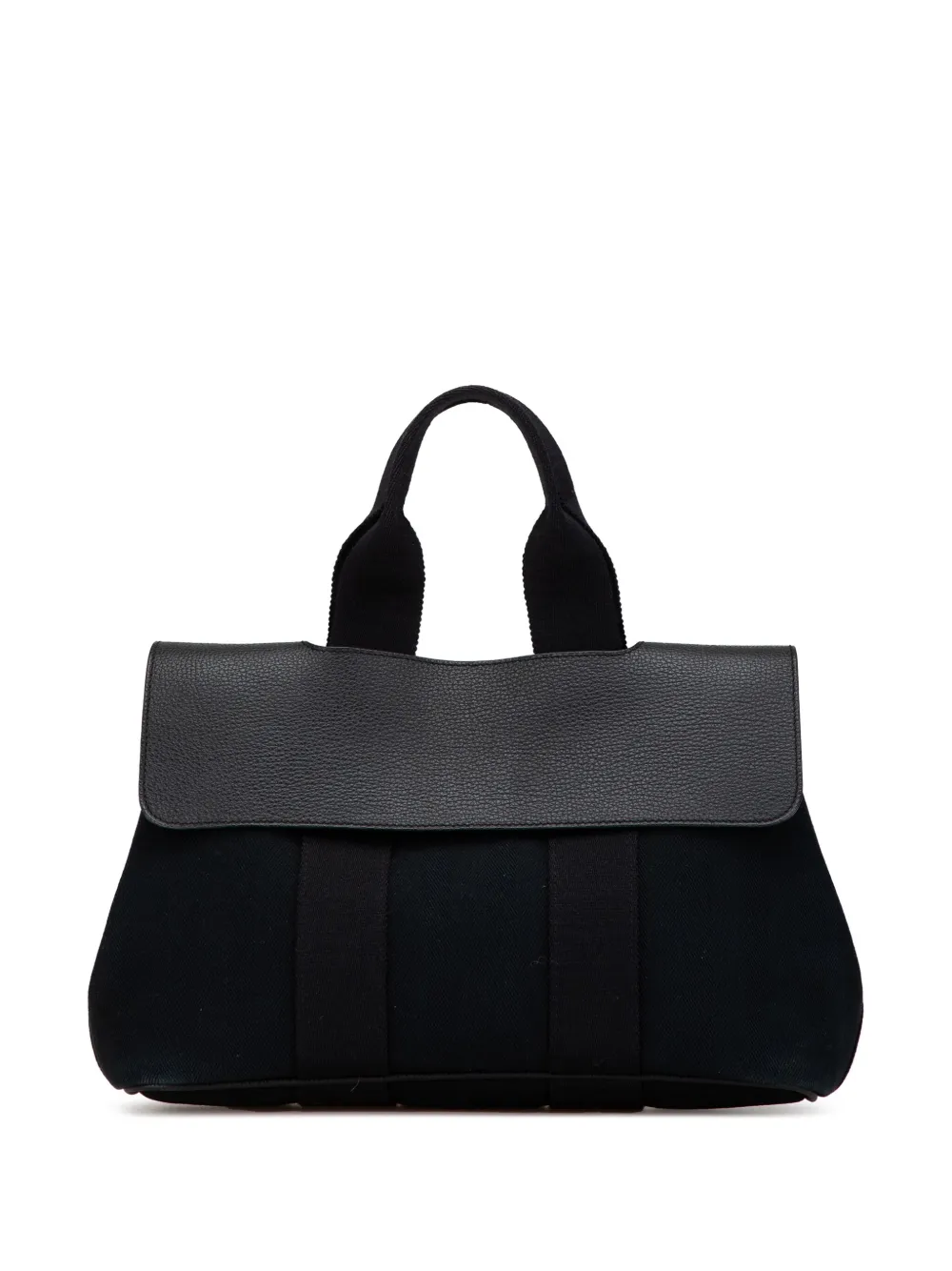 Hermès Pre-Owned 20th Century トワル バルパライソ PM ハンドバッグ - ブラック Hermès Pre-Owned 20th Century トワル バルパライソ PM ハンドバッグ - ブラック